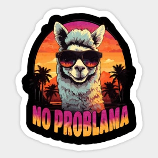 No Problama LLama Design Sticker